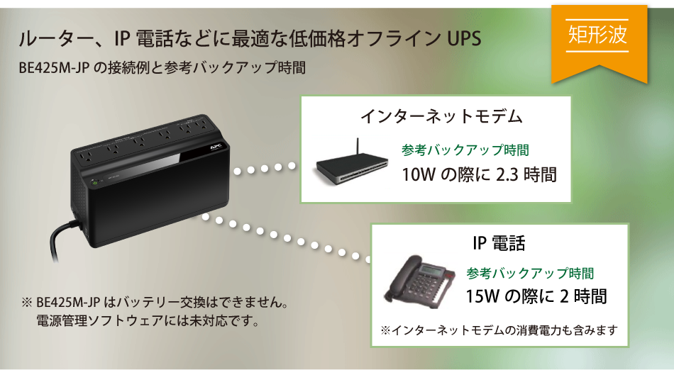 APC 無停電電源供給（UPS) PCおよび周辺機器用UPS（短形波） APC ES 550 （330W/550VA） BE550G-JP 1個 -  www.asiasanchar.com